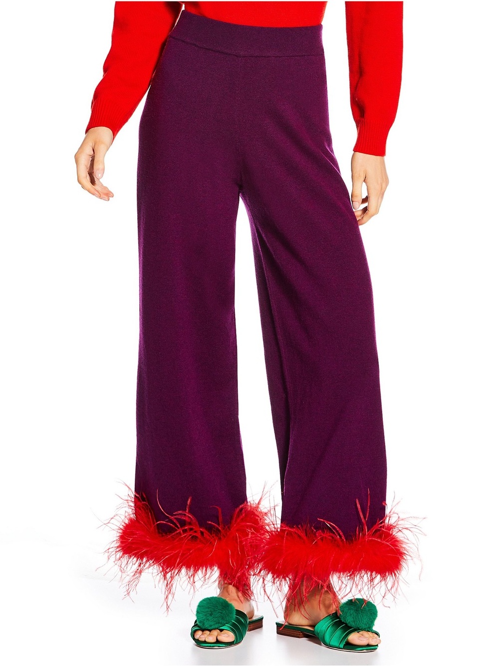 NWT Antonio Melani x The Nat Note Chula Wool Blend Pants Sz S